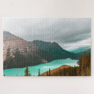 View over Peyto Lake Banff National Park puzzle
