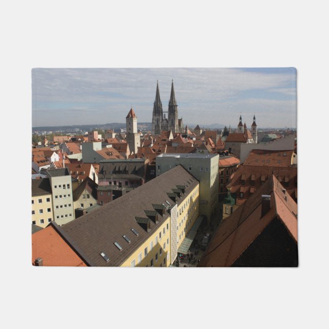 View Over Regensburg, Germany Doormat (Front)