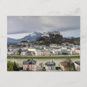 View Over Salzburg Austria Postcard