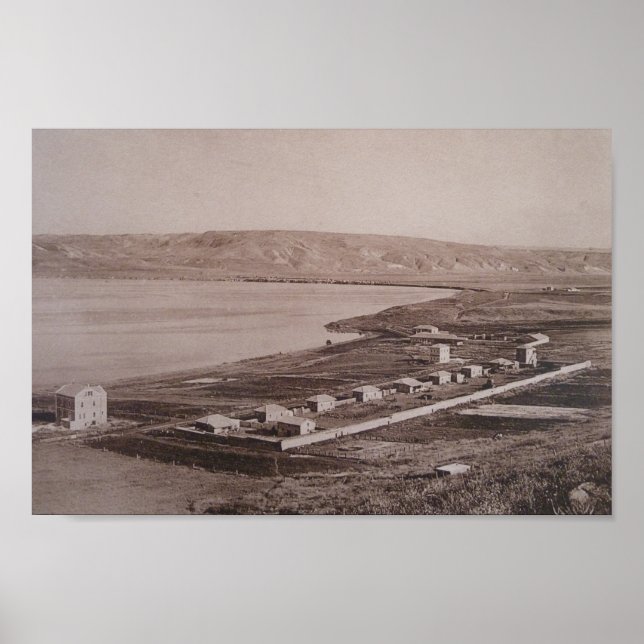 View over the Sea of Galilee in the holy land Poster (Front)