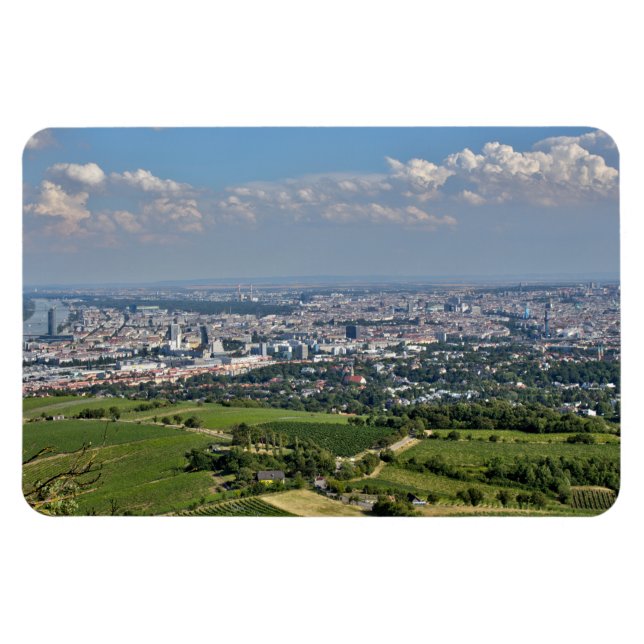 View Over Vienna From Kahlenberg Magnet (Horizontal)