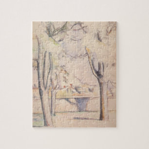 View Thru the Trees by Paul Cezanne, Vintage Art Jigsaw Puzzle