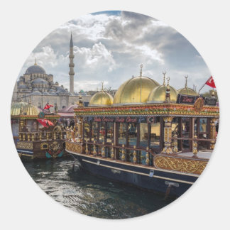 View to Istanbul (Turkey) Classic Round Sticker
