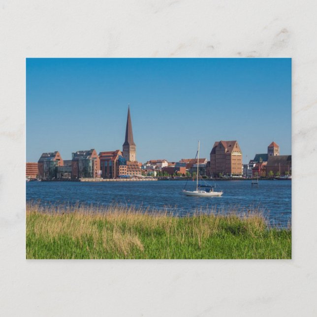 View to Rostock in Germany Postcard (Front)