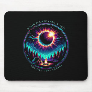 View Totality April 8 2024 Astronomy Camping Solar Mouse Pad