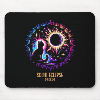 View Totality April 8 2024 Astronomy Cat Lover Sol Mouse Pad