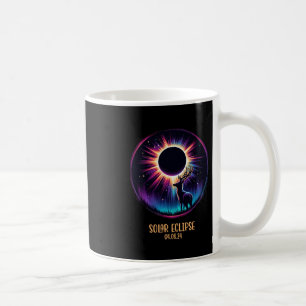 View Totality April 8 2024 Astronomy Deer Hunt Sol Coffee Mug