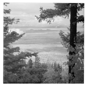 View west from crest of Sandia, Mountains, Tile