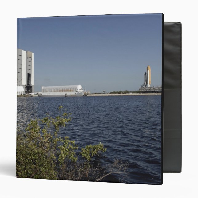 Viewed across the basin, Space Shuttle Atlantis Binder (Front/Inside)