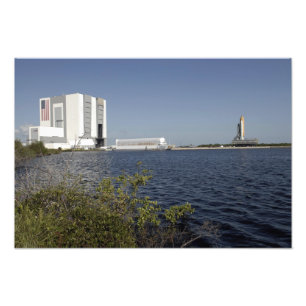 Viewed across the basin, Space Shuttle Atlantis Photo Print