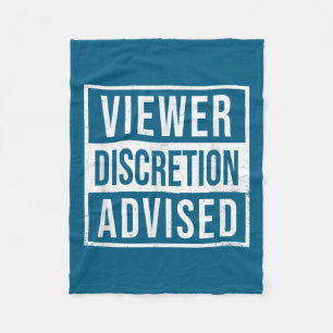 Viewer Discretion Advised  Fleece Blanket