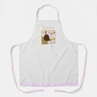 Viewing Cherry Blossoms Apron