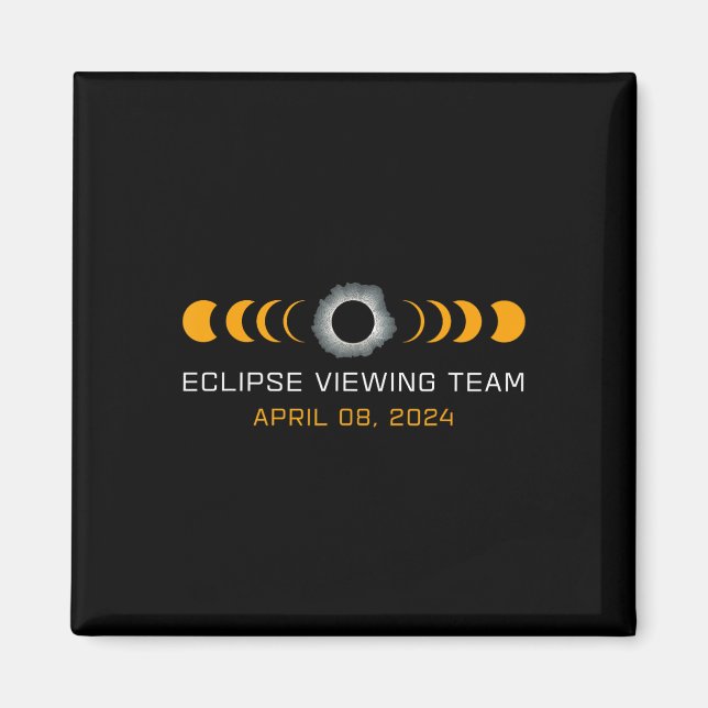 Viewing Team Funny Total Solar Eclipse Astronomy  Magnet (Front)