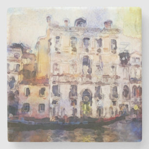 Views od Venice made in artistic watercolor Stone Coaster