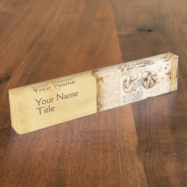 Views of a Fetus in the Womb,Obstetrics Gynecology Nameplate (Side)