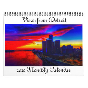 Views of Detroit 2020 Monthly Calendar