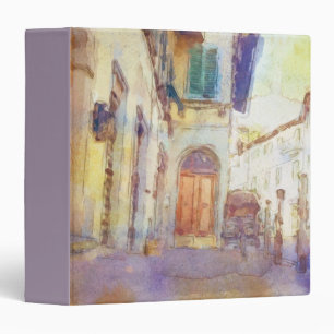 Views of Florence made in artistic watercolor Binder