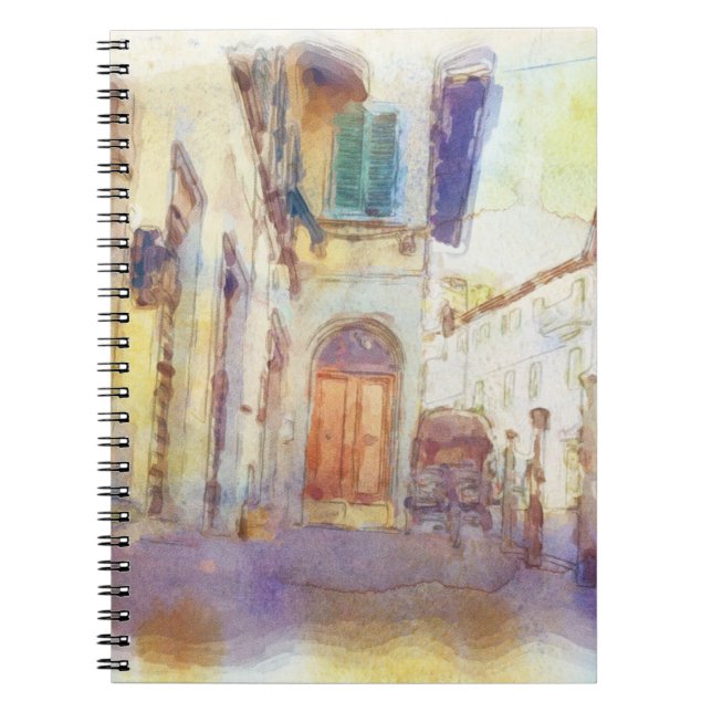 Views of Florence made in artistic watercolor Notebook (Front)
