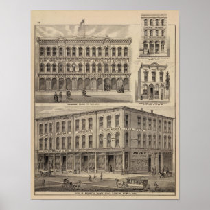 Views of Moore's and Wabashaw, Minnesota Poster