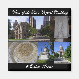 Views of State Capitol Building, Austin, Texas Magnet