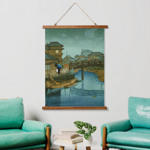 Views of Tokaido Shinagawa Kawase Hasui Hanging Tapestry