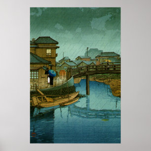 Views of Tokaido Shinagawa Kawase Hasui Poster