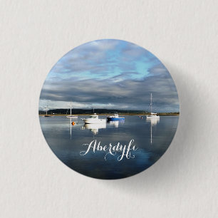 VIEWS OF WALES 1 INCH ROUND BUTTON