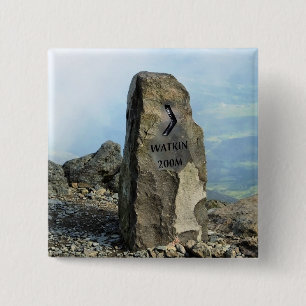 VIEWS OF WALES 2 INCH SQUARE BUTTON