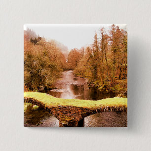VIEWS OF WALES 2 INCH SQUARE BUTTON