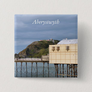 VIEWS OF WALES 2 INCH SQUARE BUTTON