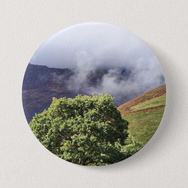 VIEWS OF WALES  3 INCH ROUND BUTTON (Front)