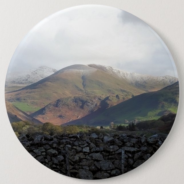 VIEWS OF WALES 6 INCH ROUND BUTTON (Front)