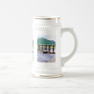 VIEWS OF WALES BEER STEIN
