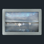 VIEWS OF WALES BELT BUCKLE<br><div class="desc">An evening view of Aberdyfi harbour after a day of rain the sun comes out.</div>