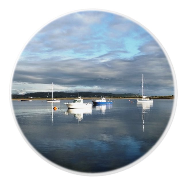 VIEWS OF WALES CERAMIC KNOB (Front)