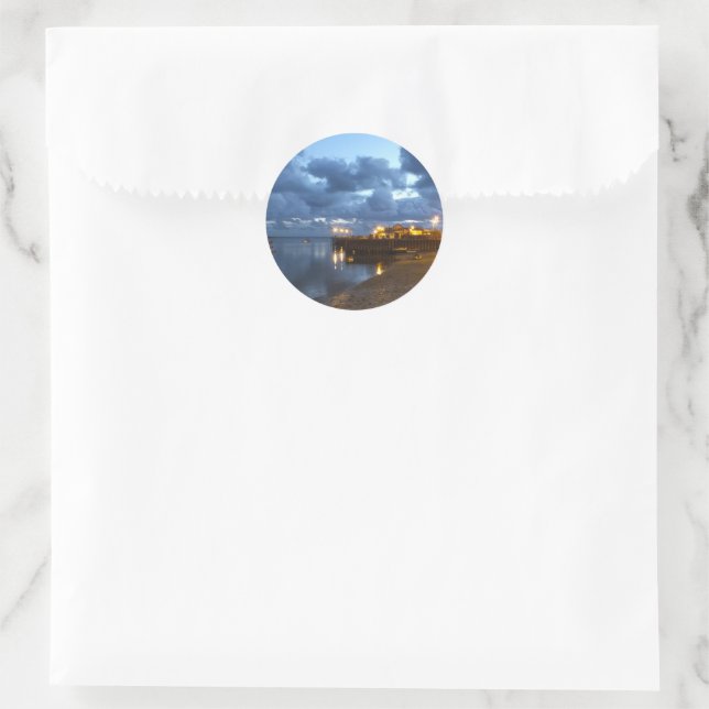 VIEWS OF WALES  CLASSIC ROUND STICKER (Bag)