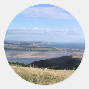 VIEWS OF WALES CLASSIC ROUND STICKER