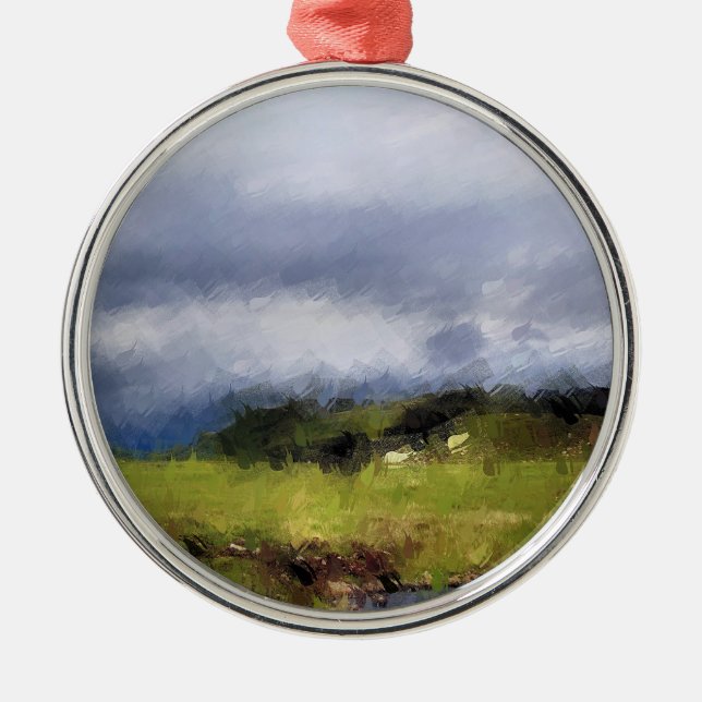 VIEWS OF WALES METAL ORNAMENT (Front)