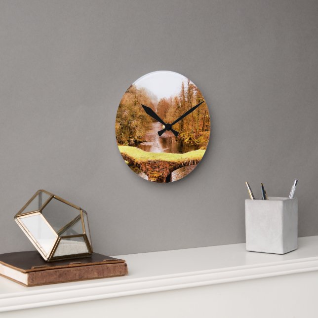 VIEWS OF WALES ROUND CLOCK (Office)