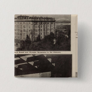Views, Seattle 2 Inch Square Button