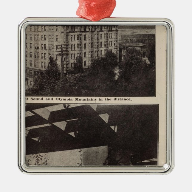 Views, Seattle Metal Ornament (Front)