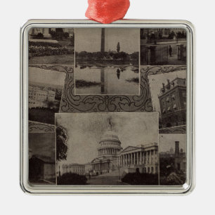 Views Washington, DC Metal Ornament
