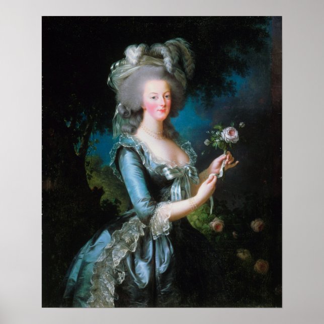 Vigée Le Brun - Marie-Antoinette With A Rose Poster (Front)