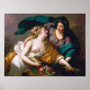 Vigée Le Brun - Peace Bringing Back Prosperity Poster