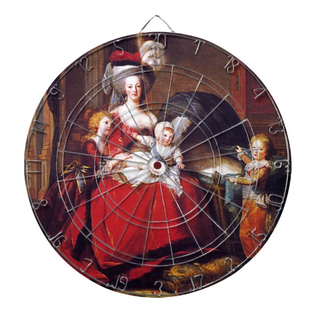 Vigée-Lebrun - Marie Antoinette and her children Dartboard (Front)