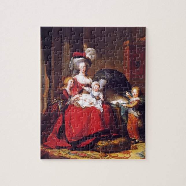 Vigée-Lebrun - Marie Antoinette and her children Jigsaw Puzzle (Vertical)