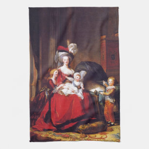 Vigée-Lebrun - Marie Antoinette and her children Kitchen Towel