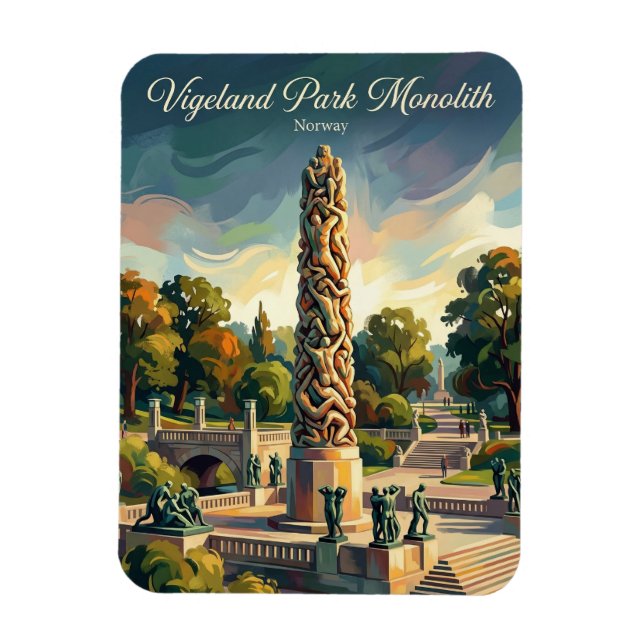 Vigeland Park Norway Magnet (Vertical)