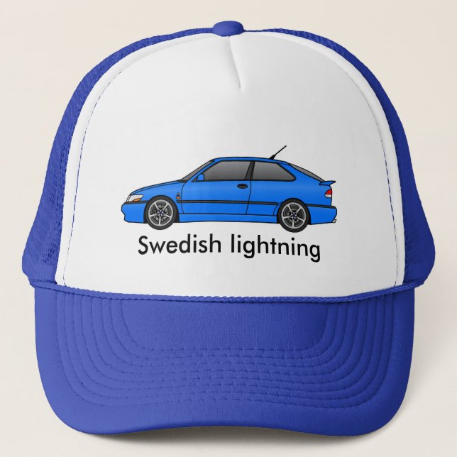 viggen _lb, Swedish lightning Trucker Hat (Front)