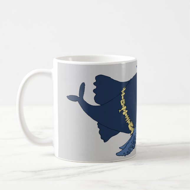 Vigilante Whale Coffee Mug (Left)
